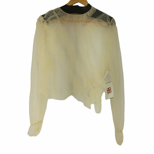 ザラ ZARA シースルーデザインブラウス レディース import:L
