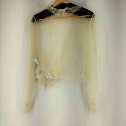 ザラ ZARA シースルーデザインブラウス レディース import:L