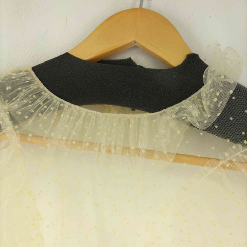 ザラ ZARA シースルーデザインブラウス レディース import:L