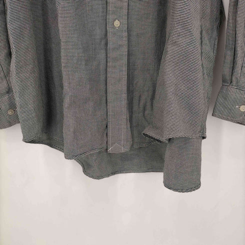 ラルフローレンゴルフ RALPH LAUREN GOLF 90S BLAKE スモールポニー刺繍千鳥格子コットンBDシャツ メンズ import:XL