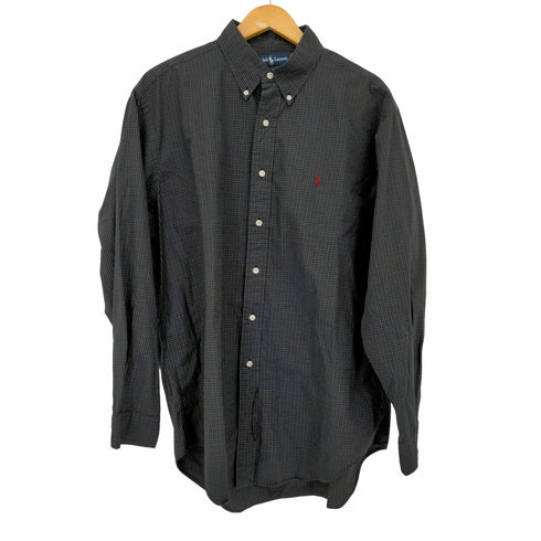 ラルフローレン RALPH LAUREN 90S YARMOUTH スモールポニー刺繍チェックコットンBDシャツ メンズ 16 1/2