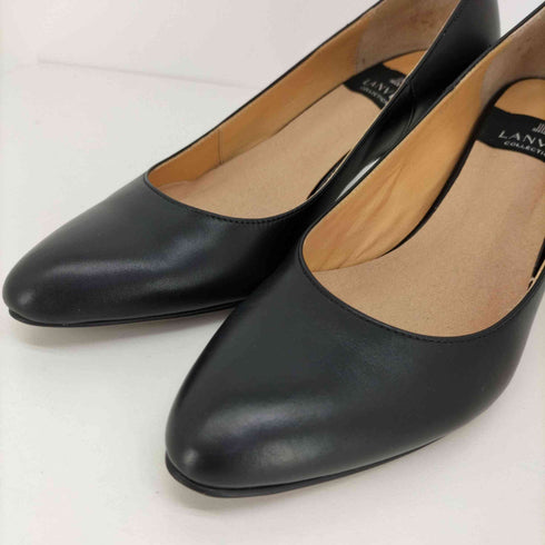ランバンコレクション LANVIN COLLECTION レザー プレーン パンプス レディース 22 1/2