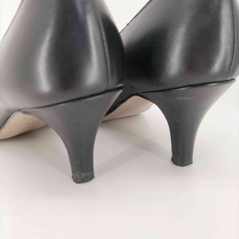 ランバンコレクション LANVIN COLLECTION レザー プレーン パンプス レディース 22 1/2