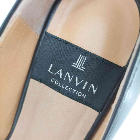 ランバンコレクション LANVIN COLLECTION レザー プレーン パンプス レディース 22 1/2