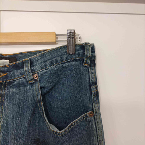 ショーン ジョン Sean john 落書きペイント ストレートデニムパンツ メンズ 32