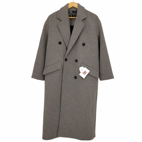 ザラ ZARA OVERSIZE WOOL BLEND MINIMALIST COAT レディース import:XS