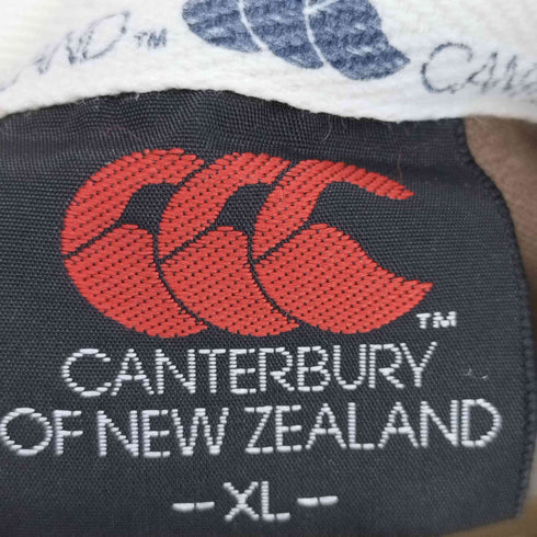 カンタベリー CANTERBURY ロゴ刺繍 ラガーシャツ メンズ import:XL