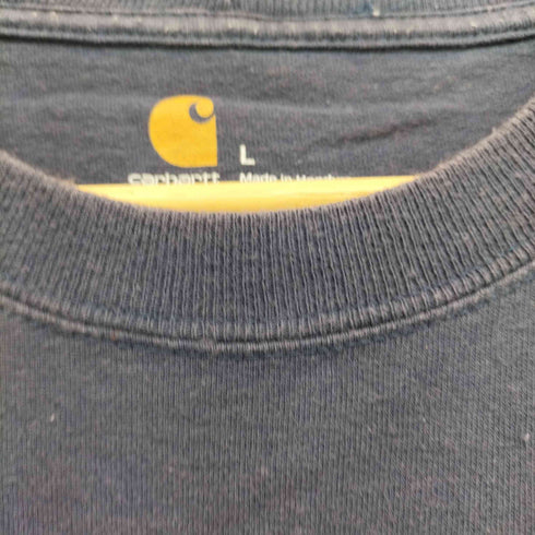 カーハート Carhartt クルーネックロングスリーブTシャツ ポケT メンズ import:L