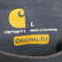 カーハート Carhartt クルーネックロングスリーブTシャツ ポケT メンズ import:L