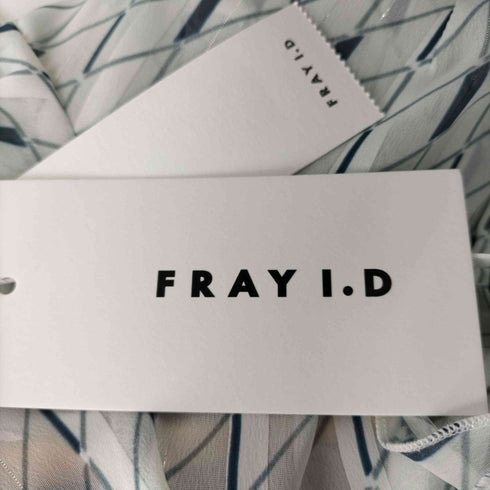 フレイアイディー FRAY I.D 24SS ラッフルシフォンプリントワンピース レディース JPN:0