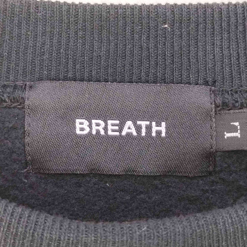 BREATH LOGO CRASH CREW NECK SWEAT ロゴクラッシュ クルーネックスウェット メンズ import:L