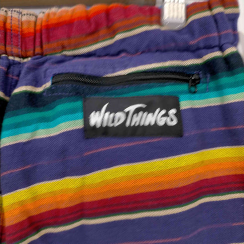 ワイルドシングス WILD THINGS マルチカラー リバーシブル パンツ メンズ S