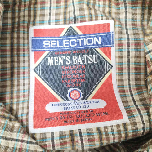 メンズバツ MENS BA-TSU 90-00S SELECTION 裏地チェック モッズコート メンズ