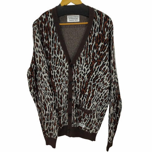 ワコマリア WACKO MARIA LEOPARD COTTON CARDIGAN レオパードカーディガン コットン メンズ JPN:XL