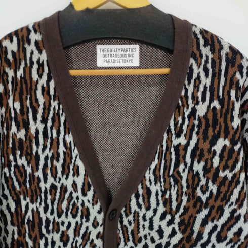 ワコマリア WACKO MARIA LEOPARD COTTON CARDIGAN レオパードカーディガン コットン メンズ JPN:XL