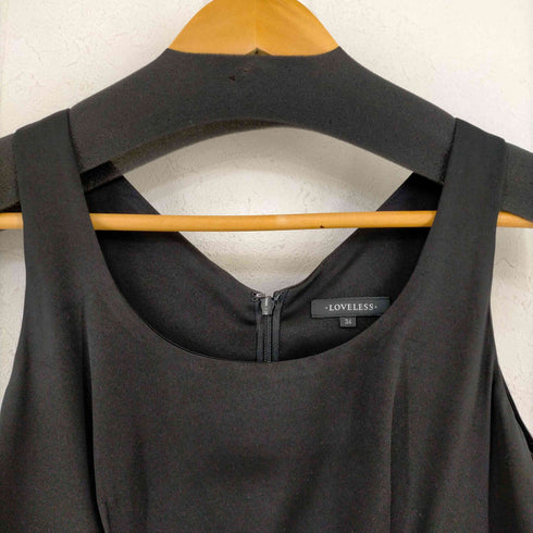 ラブレス LOVELESS ツイード切替 ノースリーブワンピース レディース JPN:34