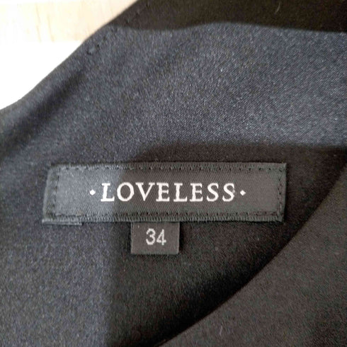 ラブレス LOVELESS ツイード切替 ノースリーブワンピース レディース JPN:34