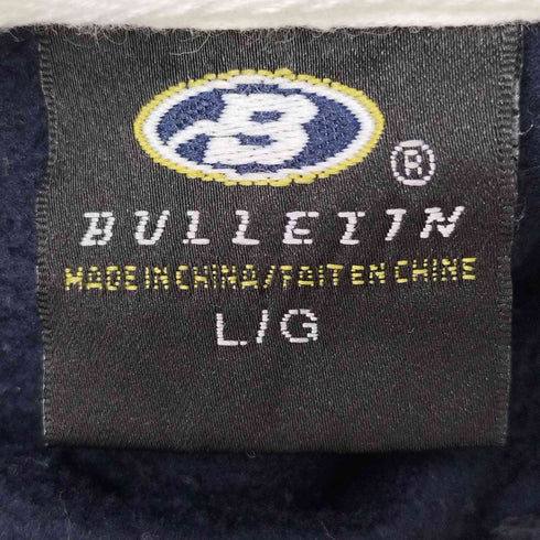 BULLETIN アイスホッケー チーム ロゴ 刺繍 プルオーバー パーカー メンズ import:L
