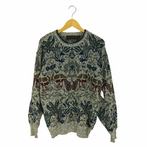Michael gerald 総柄 コットンポリブレンド アクリルニット メンズ import:M