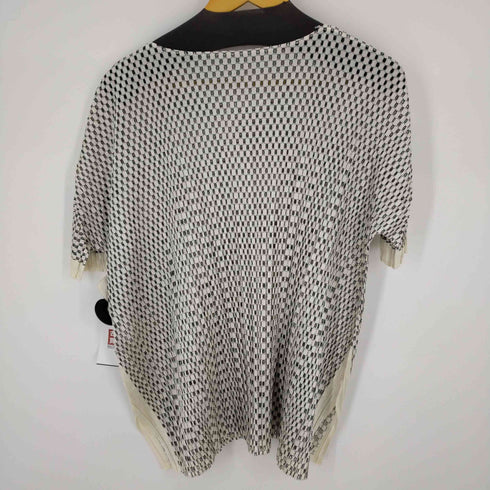 プリーツプリーズイッセイミヤケ PLEATS PLEASE ISSEY MIYAKE 20SS パンチング加工 透け S/Sトップス 裾スリット レイヤード レディース JPN:3