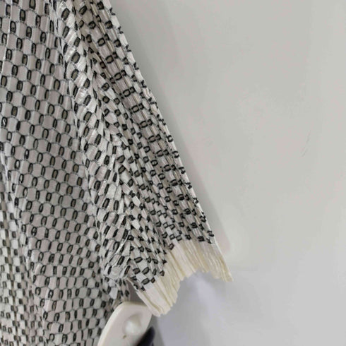 プリーツプリーズイッセイミヤケ PLEATS PLEASE ISSEY MIYAKE 20SS パンチング加工 透け S/Sトップス 裾スリット レイヤード レディース JPN:3