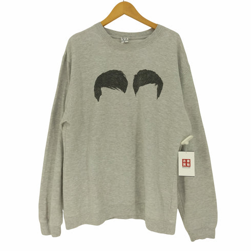 Dan & Phil Shop ヘアー プリント クルーネック スウェット メンズ import:XL