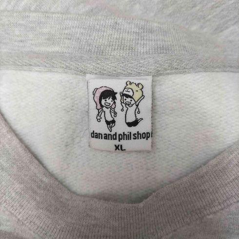 Dan & Phil Shop ヘアー プリント クルーネック スウェット メンズ import:XL