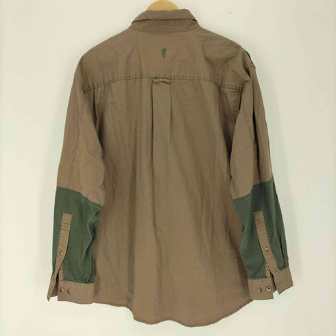 Browning ガンパッチ スリーブ 切替 ボタンダウン L/S シャツ メンズ import:XL