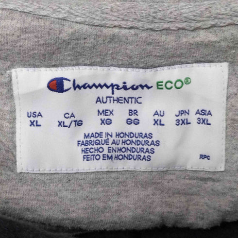チャンピオン Champion ECO AUTHENTIC 目有 刺繍 プルオーバー パーカー メンズ import:XL