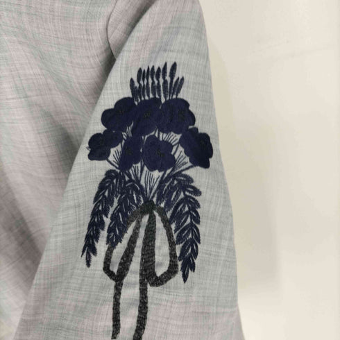 アトリエドゥサボン LATELIER DU SABON 花刺繍 ブラウス レディース FREE