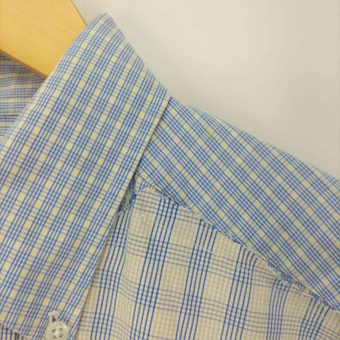 ウィエップ WEYEP REMAKE SHIRT チェック リメイク 切りっぱなし 切替 L/S シャツ メンズ FREE