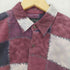 Astray Homme パッチワーク チェック プリント レギュラーカラー シャツ メンズ import:L
