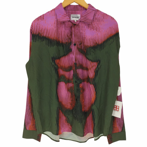 From The Street 総柄 ポリエステル L/S シャツ メンズ import:M