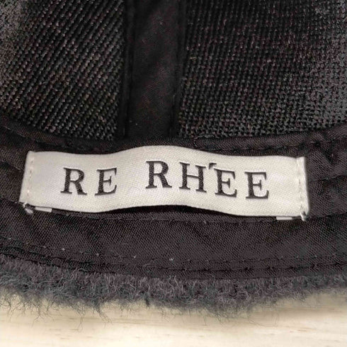 RE RHEE LOGO EMBROIDERED BASEBALL CAP レディース