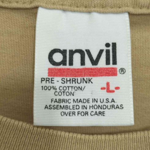 アンビル Anvil 90s USA製 バックプリントヴィンテージTシャツ シングルステッチ メンズ import:L