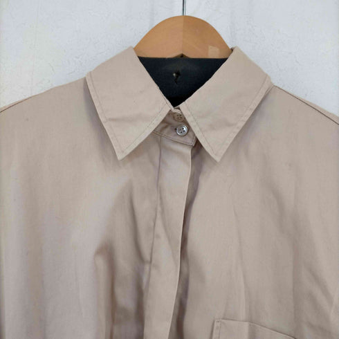ザラ ZARA poplin shirt sateen effect メンズ import:M