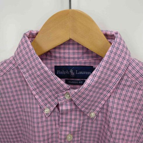 ラルフローレン RALPH LAUREN CLASSIC FIT ロゴ 刺繍 ボタンダウン クラシックフィット メンズ JPN:L