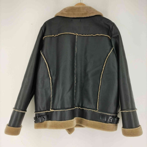 フルギ hotping フェイクレザーフライトジャケット レディース JPN:3