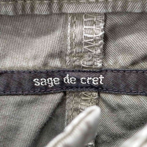 サージュデクレ SAGE DE CRET フロントジップミリタリーコットンパンツ 裾ジップ メンズ JPN:M