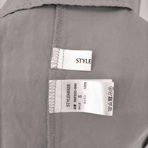 スタイルミキサー STYLEMIXER バックギャザーシャツワンピース レディース S