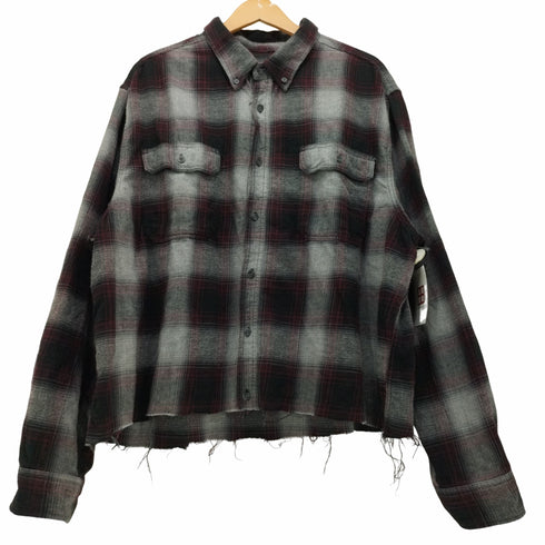ジョージズ GEORGE BD ボタンダウン オンブレチェックシャツ メンズ JPN:XXL