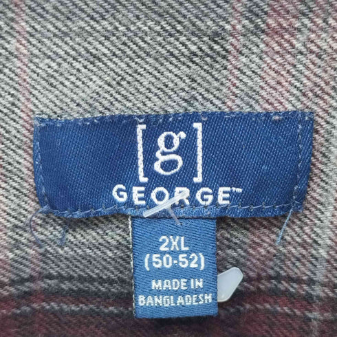 ジョージズ GEORGE BD ボタンダウン オンブレチェックシャツ メンズ JPN:XXL