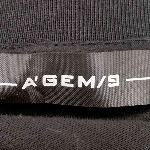 エージェムナイン A'GEM/9 メッセージプリント半袖Tシャツ メンズ FREE