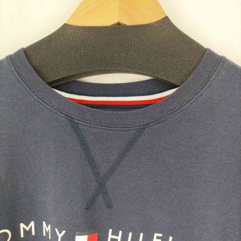 トミーヒルフィガー TOMMY HILFIGER フロントロゴ L/S クルーネックシャツ メンズ import:XL