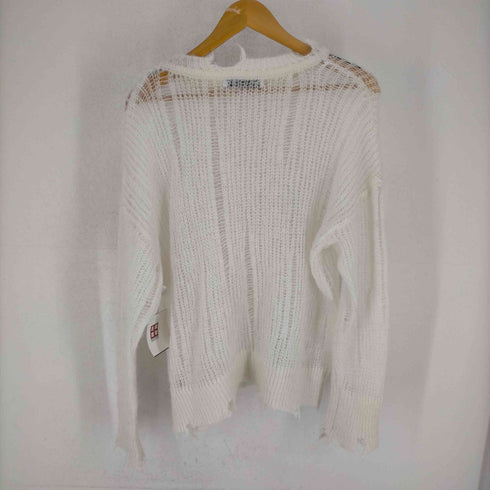 ザラ ZARA シースルーダメージニット レディース JPN:S