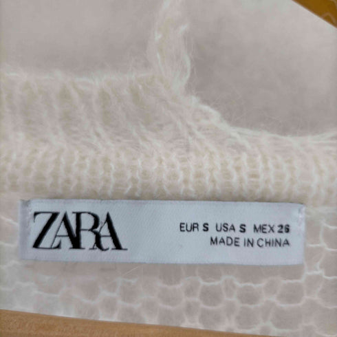 ザラ ZARA シースルーダメージニット レディース JPN:S
