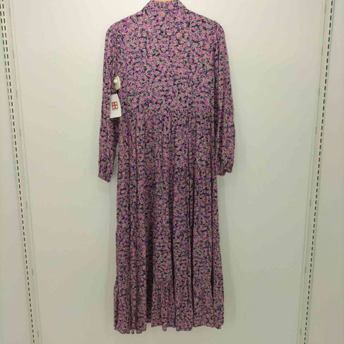 ザラ ZARA 花柄フレアロングシャツワンピース レディース import:XS