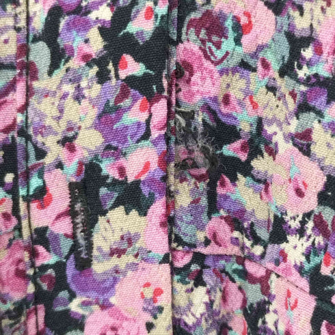 ザラ ZARA 花柄フレアロングシャツワンピース レディース import:XS