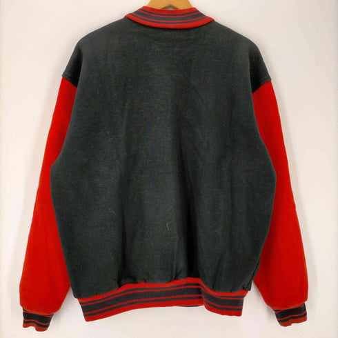 フルーツオブザルーム FRUIT OF THE LOOM SUPER COTTON STEAK-OUT 企業ロゴ 肉厚スウェット スタジャン メンズ import:L