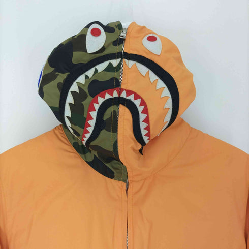 アベイシングエイプ A BATHING APE Shark Full Zip Down Parka メンズ JPN:S